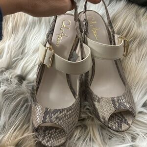 Brand new cole Haan Mary Jane snakeskin slingbacks size 7 Nike air